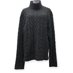Abercrombie & Fitch Men's SweaterOversized Cable Crew Turtleneck Sweater Size XL